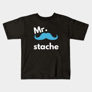 Mr Mustache | Funny mustache style Kids T-Shirt